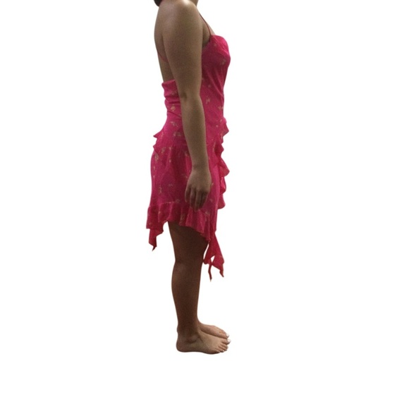 Urban Outfitters Lola Chiffon Ruffle Mini Dress - Picture 2 of 9